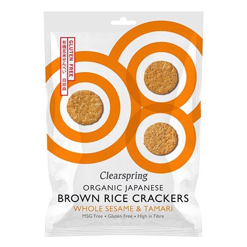 Rice Cracker Sesame økologisk   40 Gram