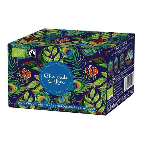 Chocolate And Love Rich Dark Ballotin æske 27x5 5 Gr ø Panama  Rich Dark Og Madagascar