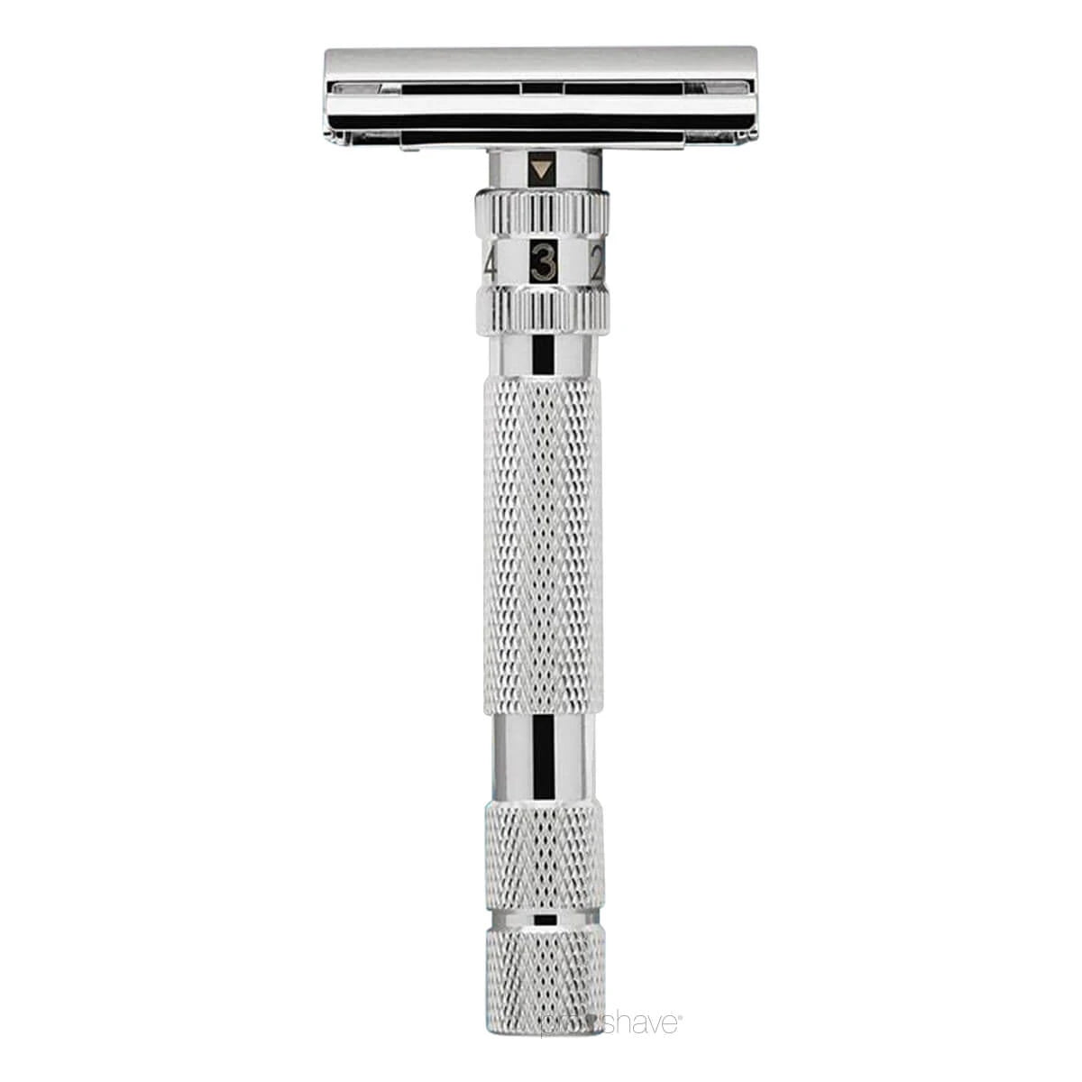 Rockwell Razors Model T Justerbar De Skraber  White Chrome