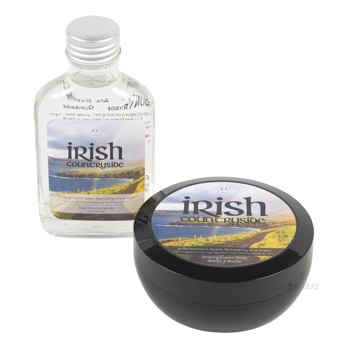 Razorock Irish Countryside Sæt  Barbersæbe Og Aftershave