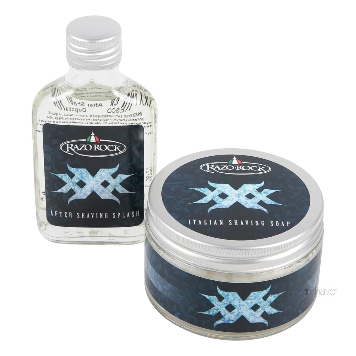 Razorock Xxx Menthol Sæt  Barbersæbe Og Aftershave