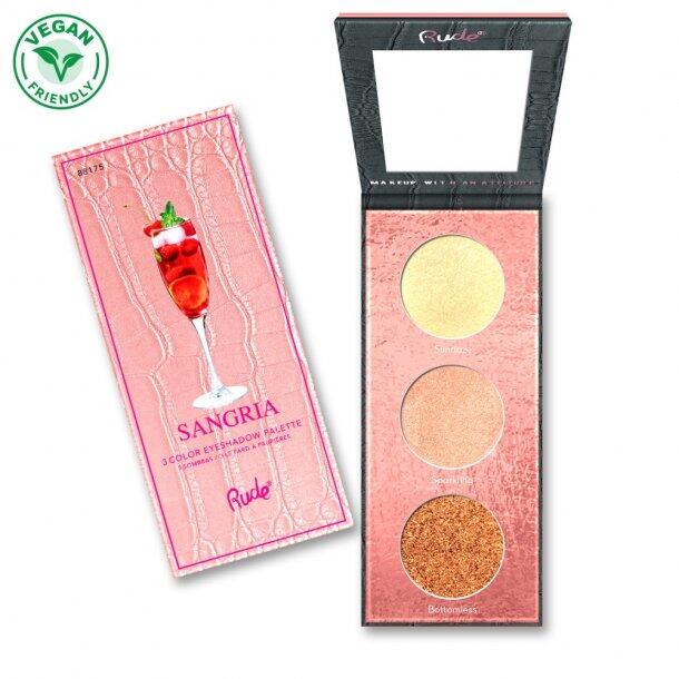 Rude Cosmetics Cocktail Party   Highlight Eyeshadow Palette   Sangria