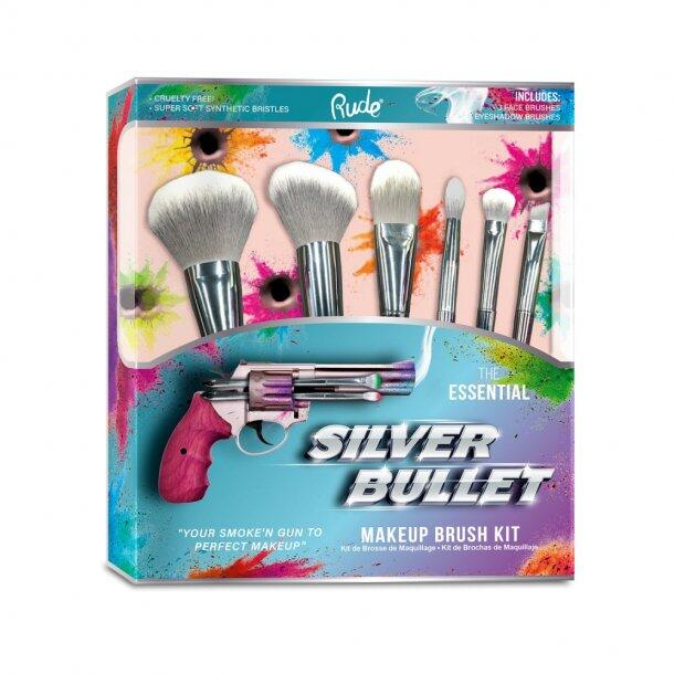 Rude Cosmetics Silver Bullet Makeup Brush Kit
