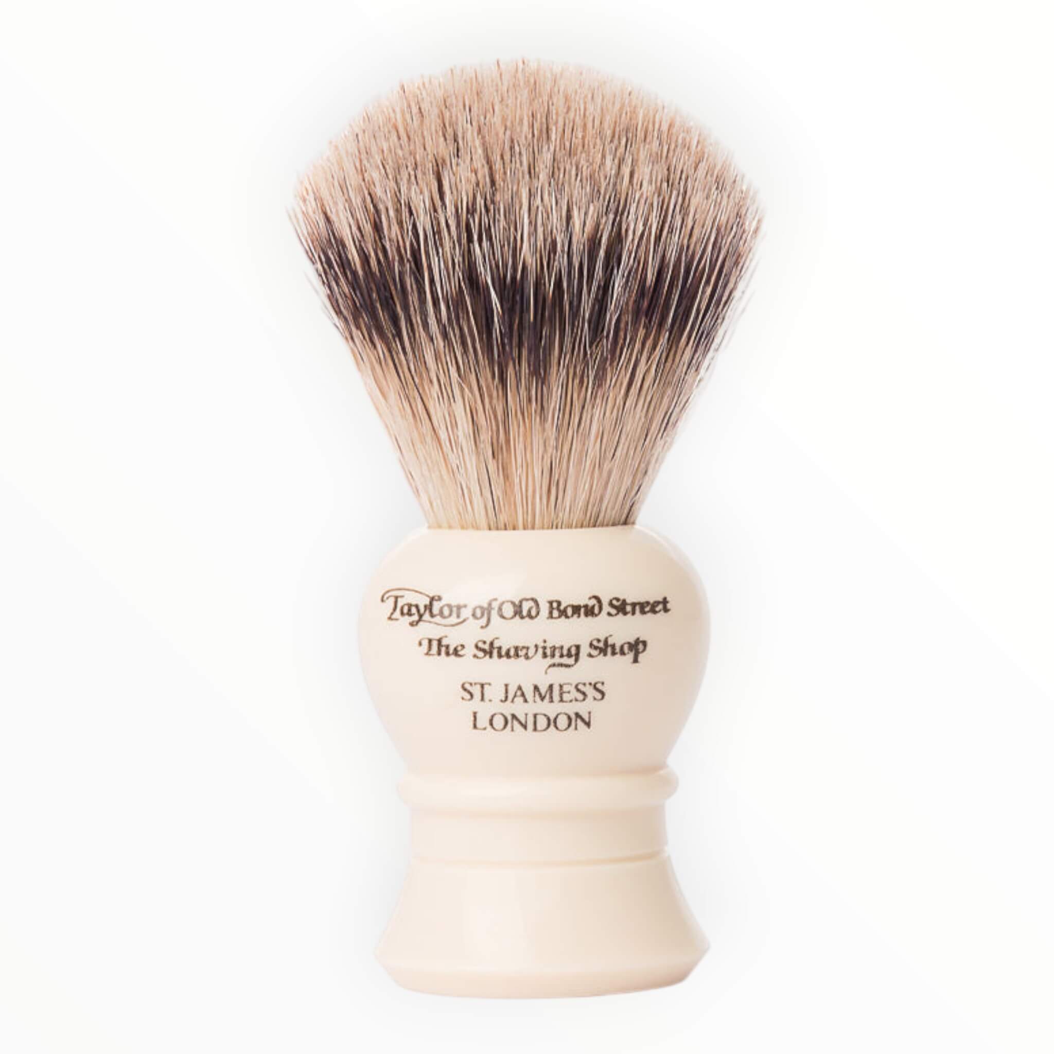 Taylor Of Old Bond Street Barberkost  Super Badger  Traditional  S  Ivory