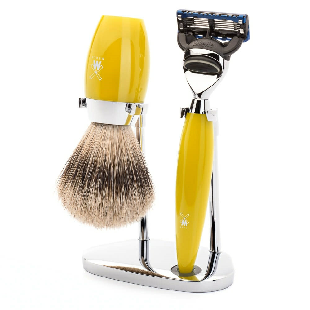 M? Hle Shaving Barbersæt Med Skraber  Barberkost Og Holder  Kosmo  Citrus Kunstharpiks