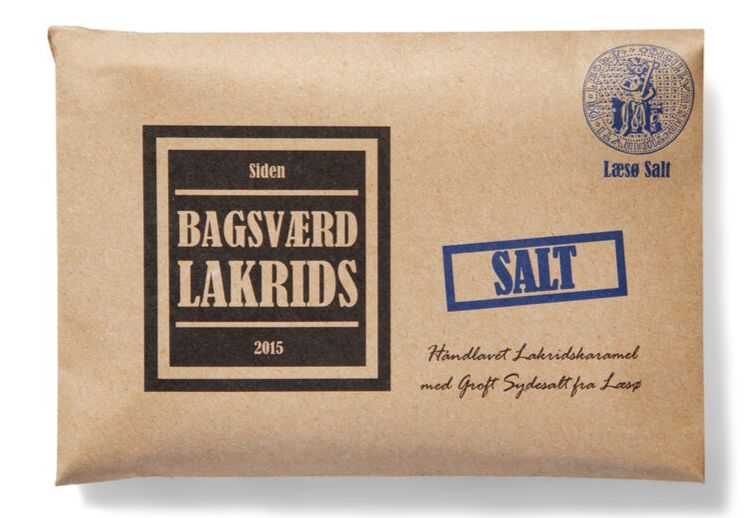 Bagsværd Lakrids Hel Plade Lakrids  Quot Salt Quot  160g