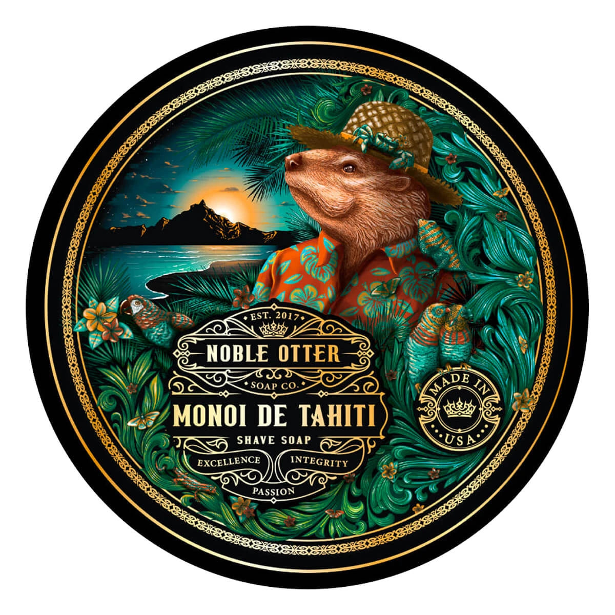 Noble Otter Barbersæbe  Monoi De Tahiti  118 Ml