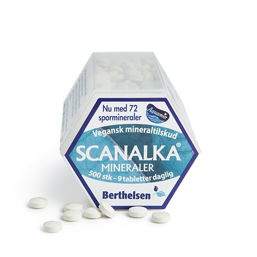 Berthelsen Scanalka Mineraler 500 Tabl