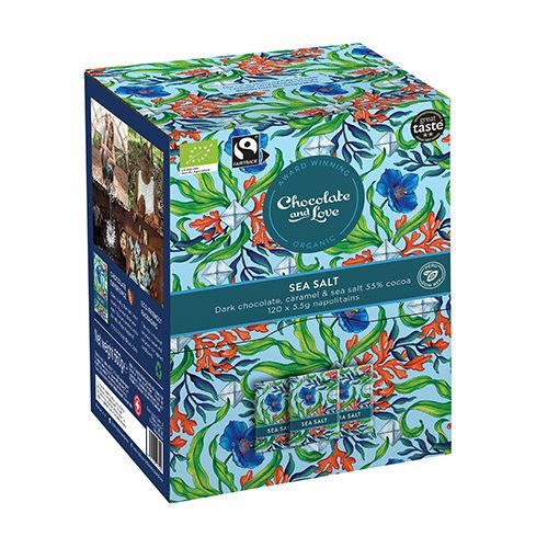 Chocolate And Love Sea Salt Dispenser Box 120x5 5g Chokolader  ø  660g