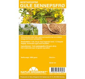 Nd Sennepsfrø Gul Hel 1000 G