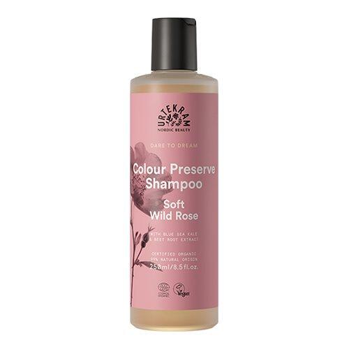 Urtekram Shampoo Soft Wild Rose T  Farvet Hår  250ml