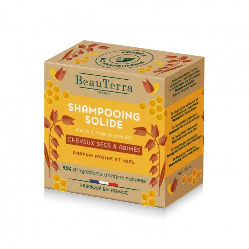 Beau Terra Shampoo Bar   Dry And Damaged Hair  75g