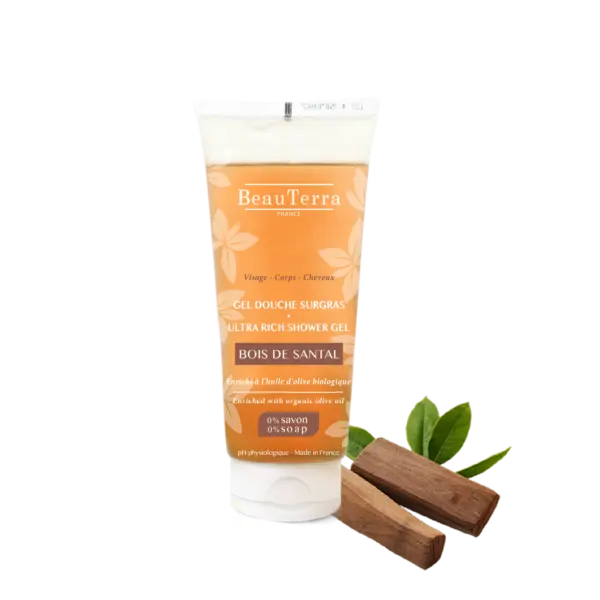 Beau Terra Ultra Rich Shower Gel   Sandalwood  200ml