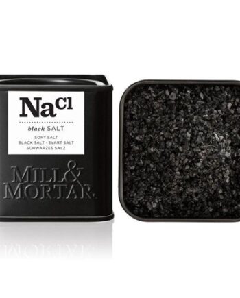 Mill   Mortar Sort Flagesalt  80g