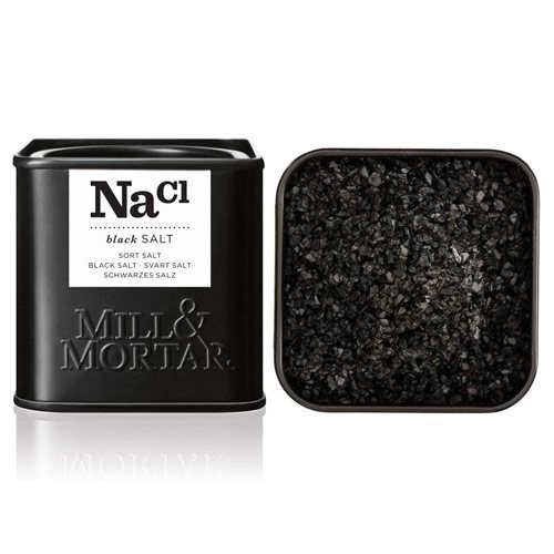 Mill   Mortar Sort Flagesalt  80g