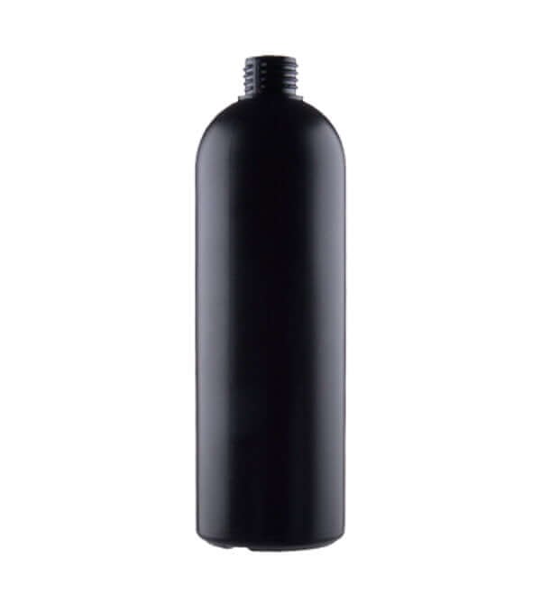 500 Ml Mat Sort Plastflaske Høj Hdpe 24 410
