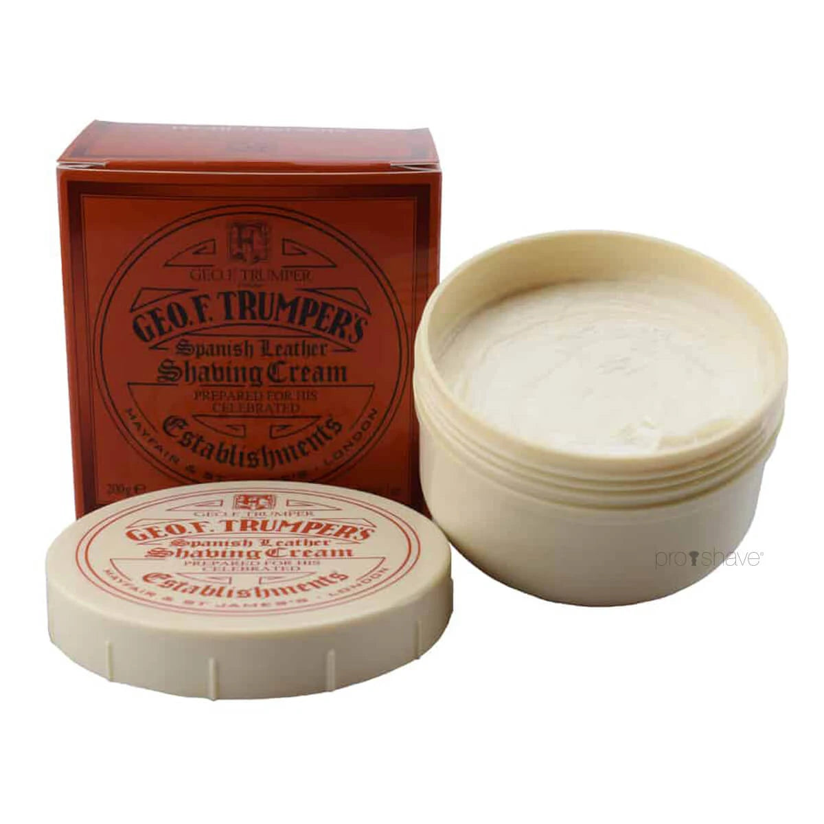 Geo F Trumper Barbercreme I Skål Spanish Leather 200 Gr