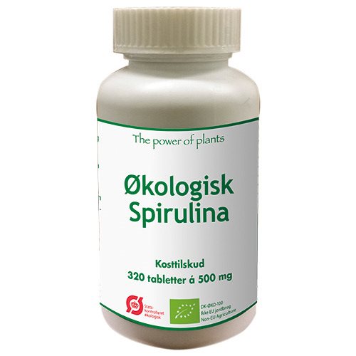 økologisk Spirulina Din Sundhed   320 Tabletter