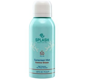 Splash Summer Breeze Sunscreen Mist Spf50 Travel Size   75 Ml  Solcreme