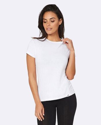 Boody T Shirt Dame Hvid Str  M Rund Hals  1stk