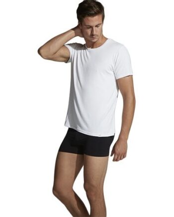 Boody T Shirt Herre Hvid Str  S Crew Neck  1 Stk