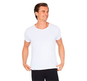 Boody T Shirt Herre V Hals Hvid Str  S  Bull  1stk