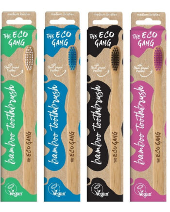 The Eco Gang   Bambus Tandbørster   Medium