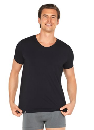Boody T Shirt Herre V Hals Sort Str  M  1 Stk