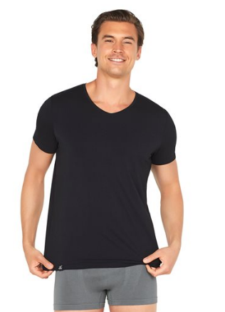 Boody T Shirt Herre V Hals Sort Str  M  1 Stk
