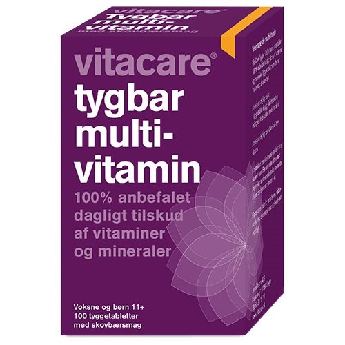 Vitacare Tygbar Multivitamin Til Voksne  11  100 Tab   109 G