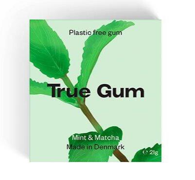 True Gum Tyggegummi Mint   Matcha  20g
