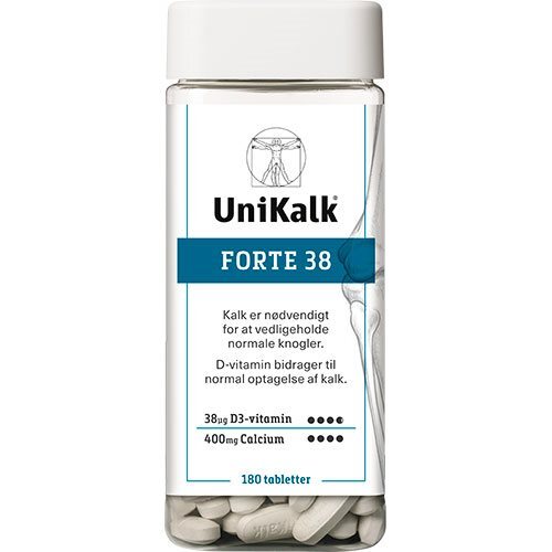 Unikalk Forte 38   180 Tabletter