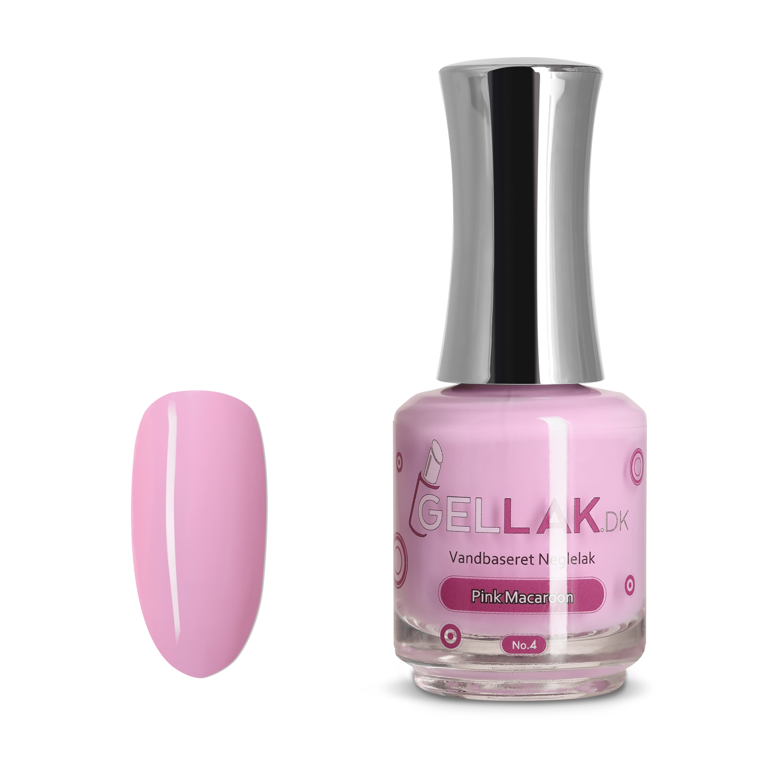 Lyserød Vandbaseret Neglelak Quot Pink Macaroon Quot No 4 Gellak Dk
