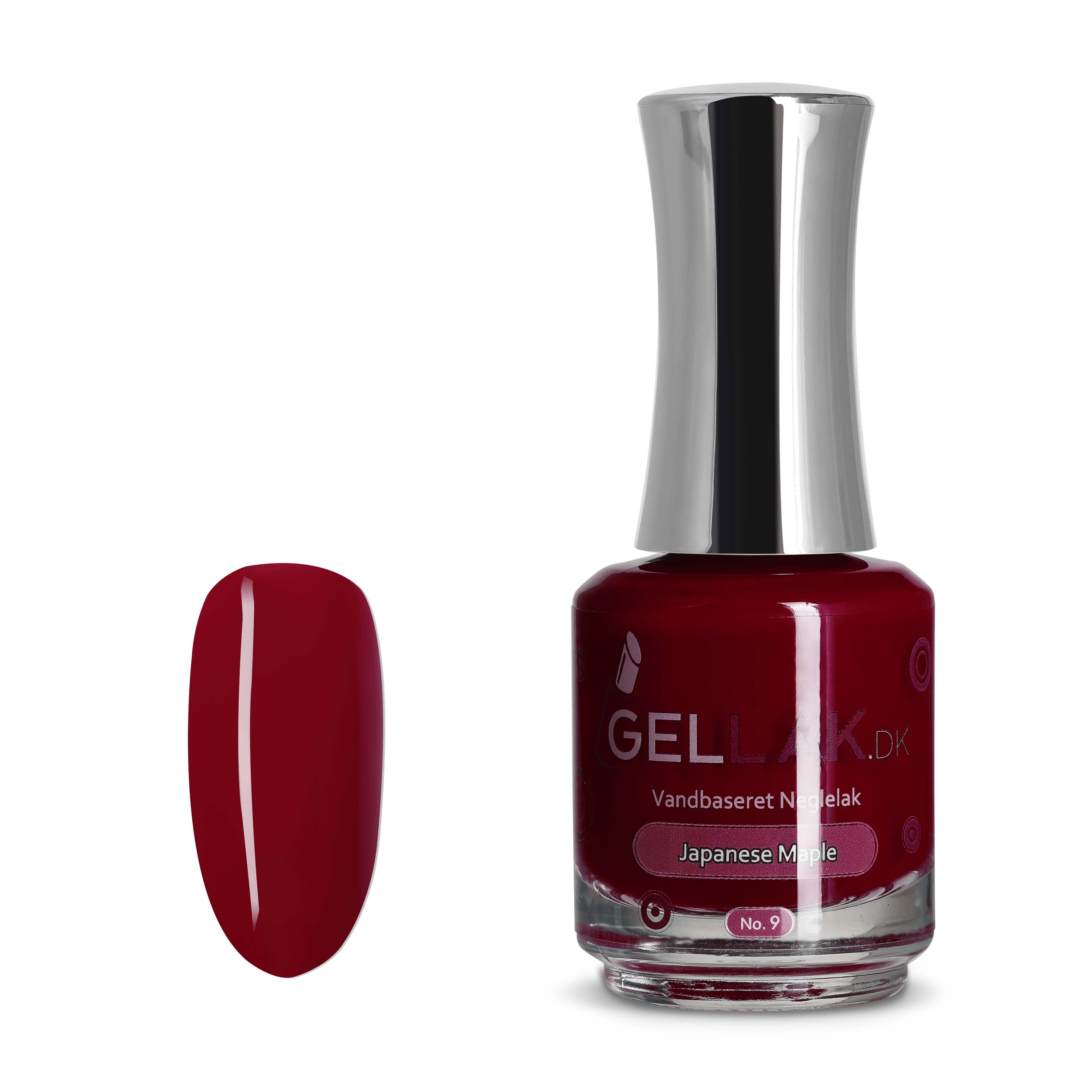 Rød Vandbaseret Neglelak    Quot Japanese Maple Quot  No  9   15 Ml   Gellak Dk
