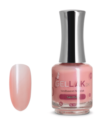 Lyserød Vandbaseret Neglelak    Quot Satin Pink Quot  No  G2   15 Ml   Gellak Dk