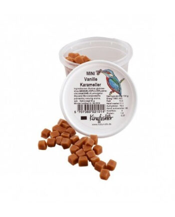 Kingfischer Mini Vanilje Karameller  70 Gr Udløb 11 09 25