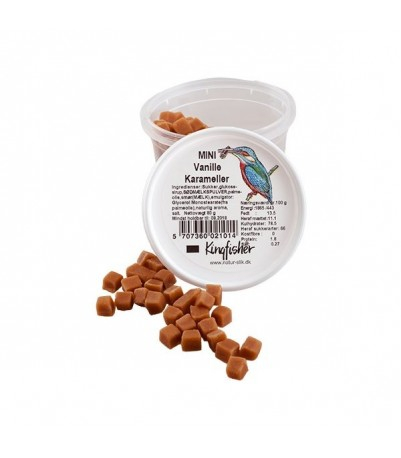 Kingfischer Mini Vanilje Karameller  70 Gr Udløb 11 09 25