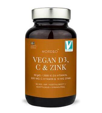 Nordbo  Vegan D3  C   Zink  90kap