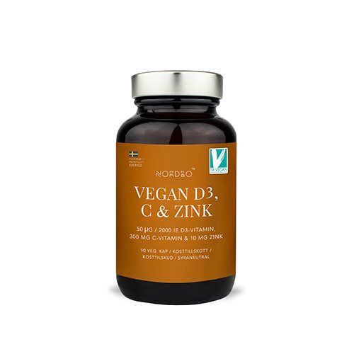 Nordbo Vegan D3  C   Zink   90 Kap