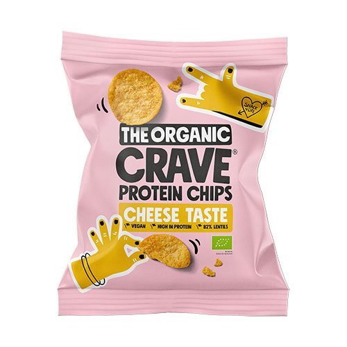 Veganske Protein Chips M  Cheese økologiske   30 Gram