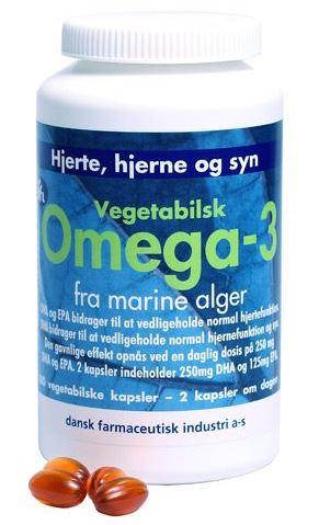 Omega 3 Vegetabilsk Algeolie  180kap