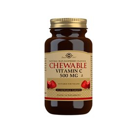 Solgar Vitamin C Tyggetablet Tranebær Hindbær Smag   90 Tab    X