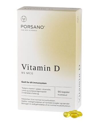 Porsano Vitamin D 95 Mcg   90 Kapsler
