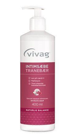 Vivag Intimsæbe Tranebær  400ml