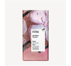 Vivani økologisk Mørk Chokolade Med Hele Mandler  80g