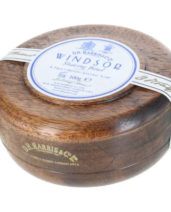 D R  Harris   Co  Ltd Windsor Barbersæbe I Mahogni Træskål  100 Gr