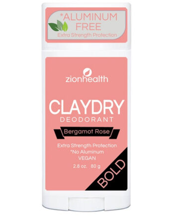 Zionhealth   Bio Claydry Deodorant   Bergamot Rose 80g