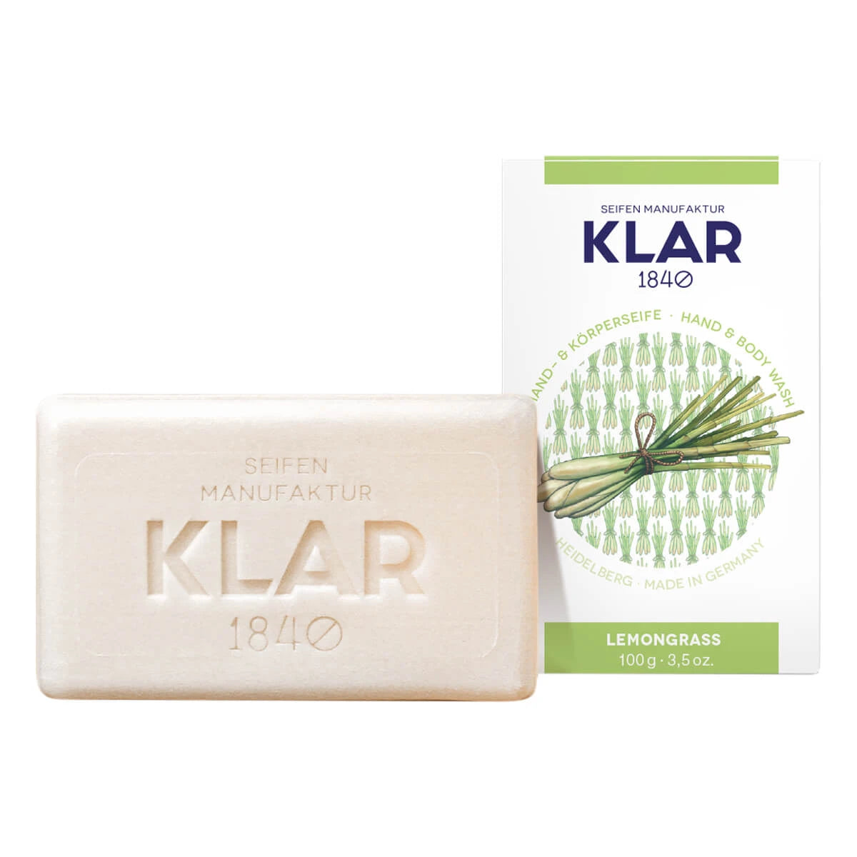 Klar Seifen Sæbe  Citrongræs  100 Gr