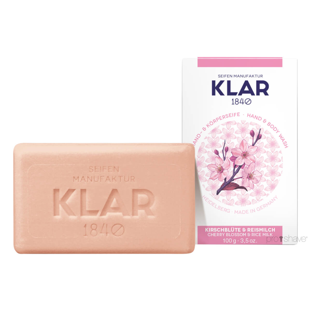 Klar Seifen Sæbe  Kirsebærblomst   Rismælk  100 Gr