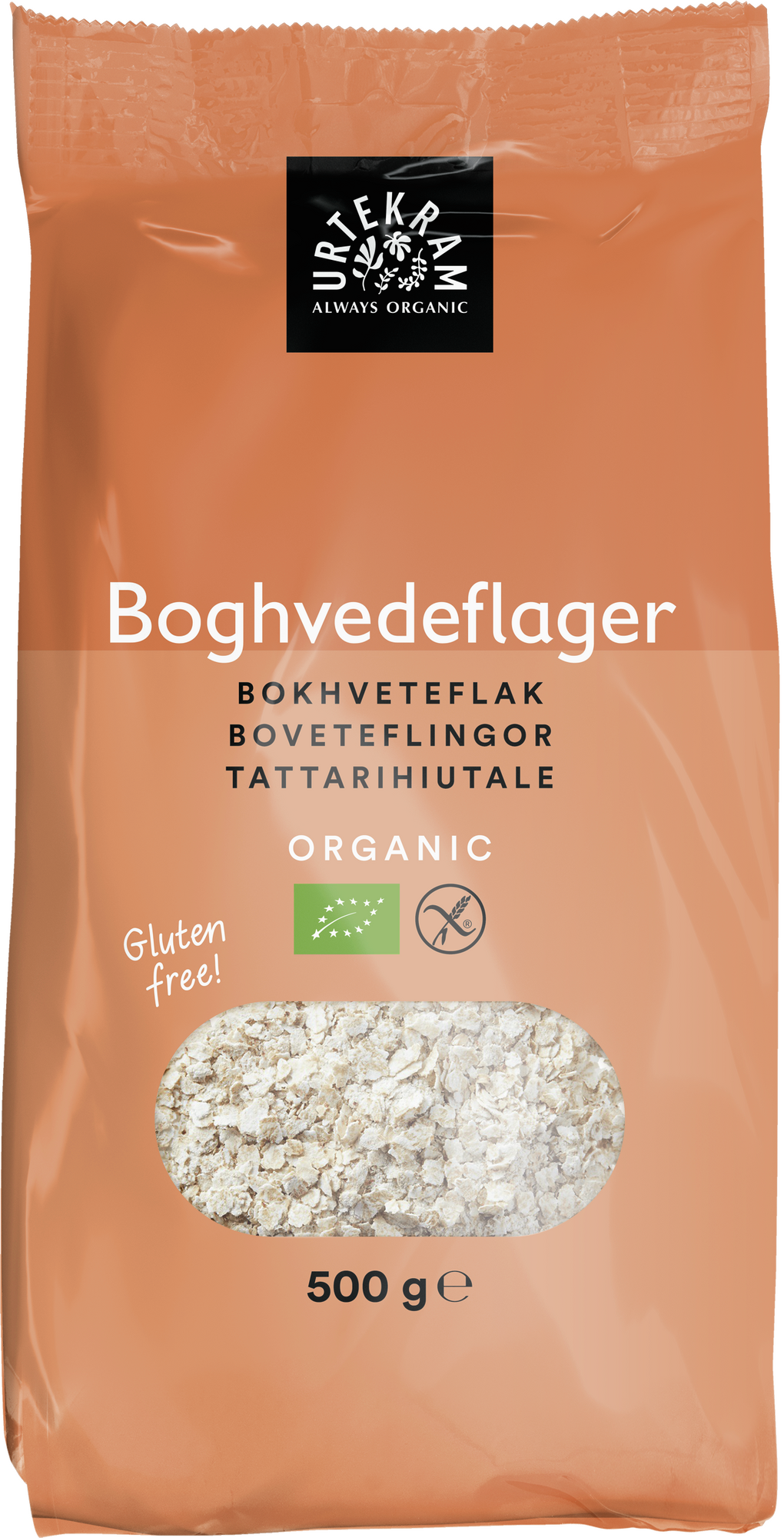 Boghvedeflager økologisk   500 Gram